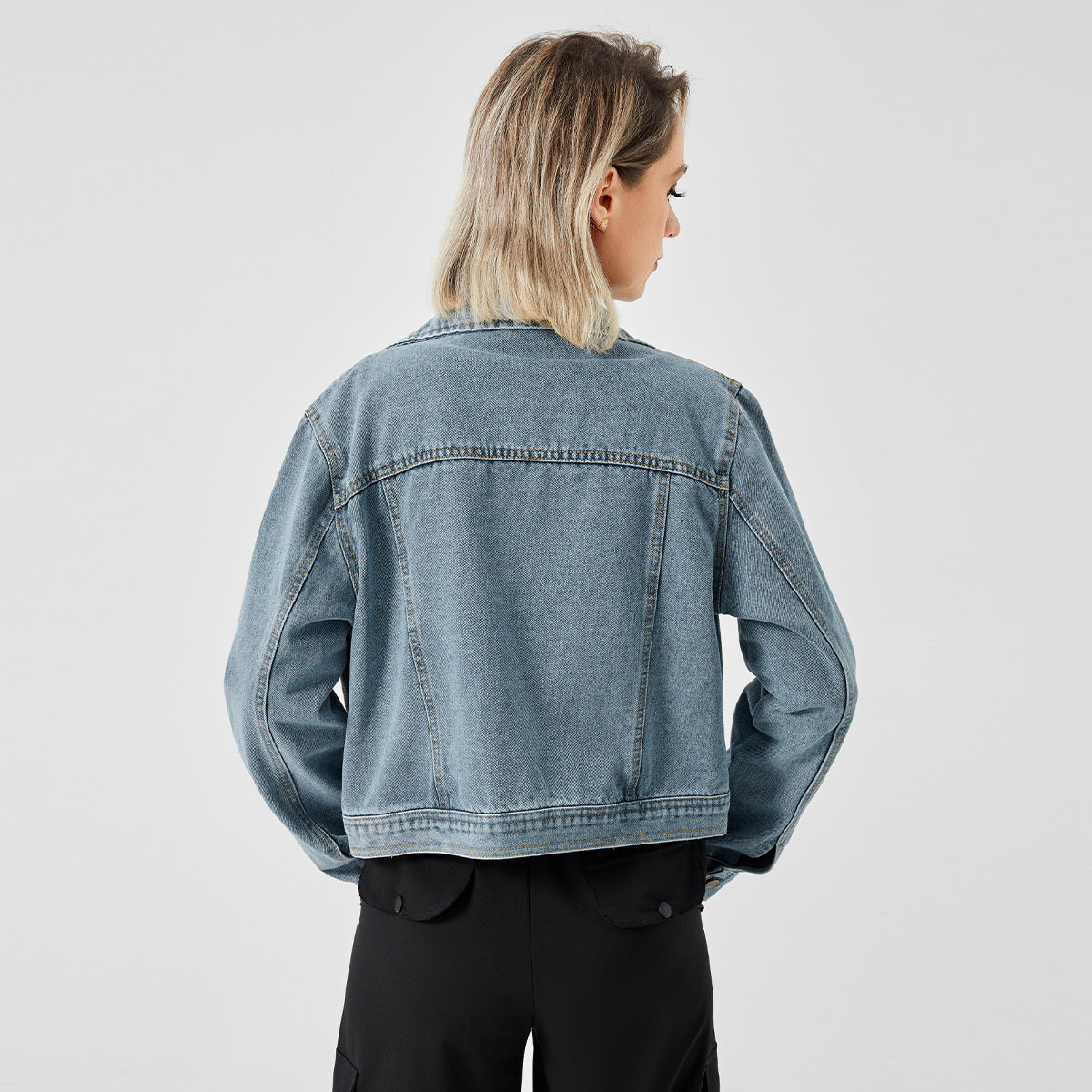 Denim Long Sleeved Jacket