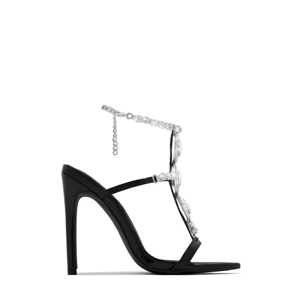 Rhinestone Gem Stiletto Sandals