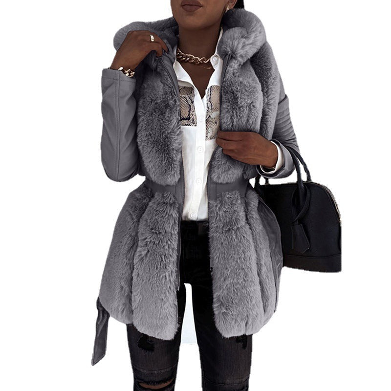 Faux Fur Hooded Vest