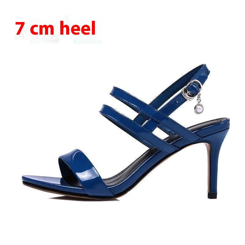 Strappy Patent Stiletto Sandals