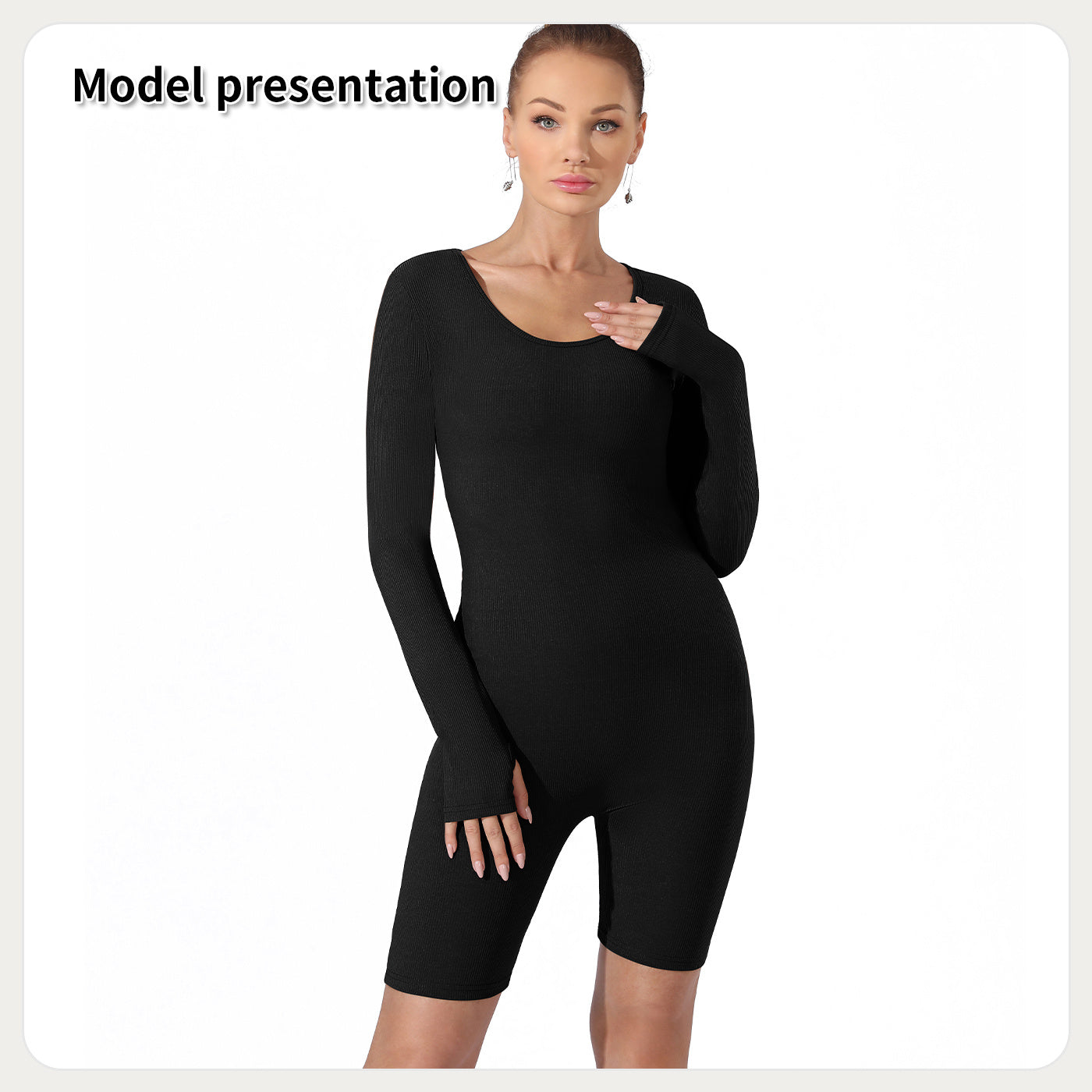 Long Sleeve Bike Pant Length Bodysuit