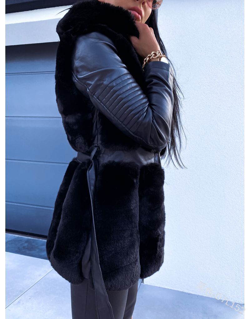 Faux Fur Hooded Vest