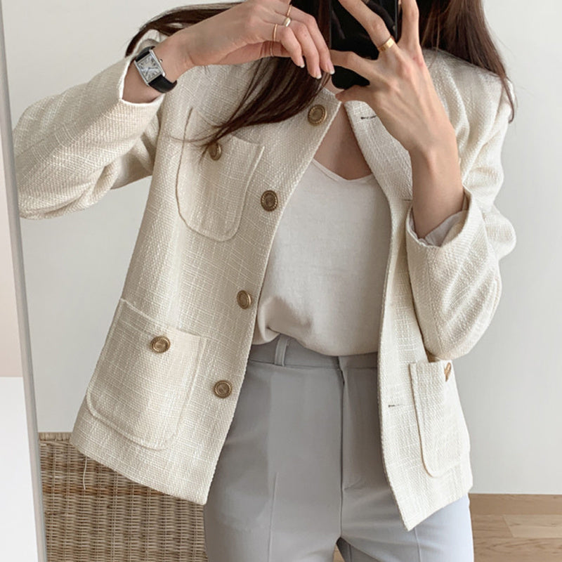 Textured Button Up Jacket