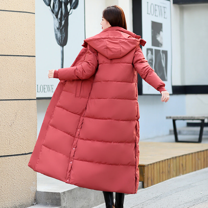 Long Sleeve Puffer Jacket With Side Splits