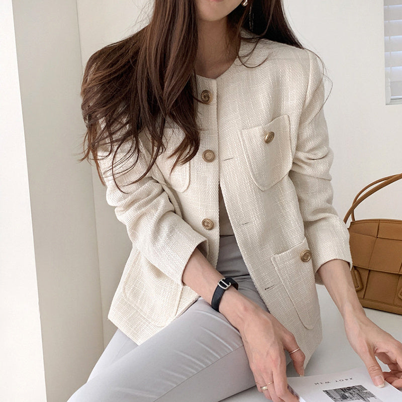 Textured Button Up Jacket