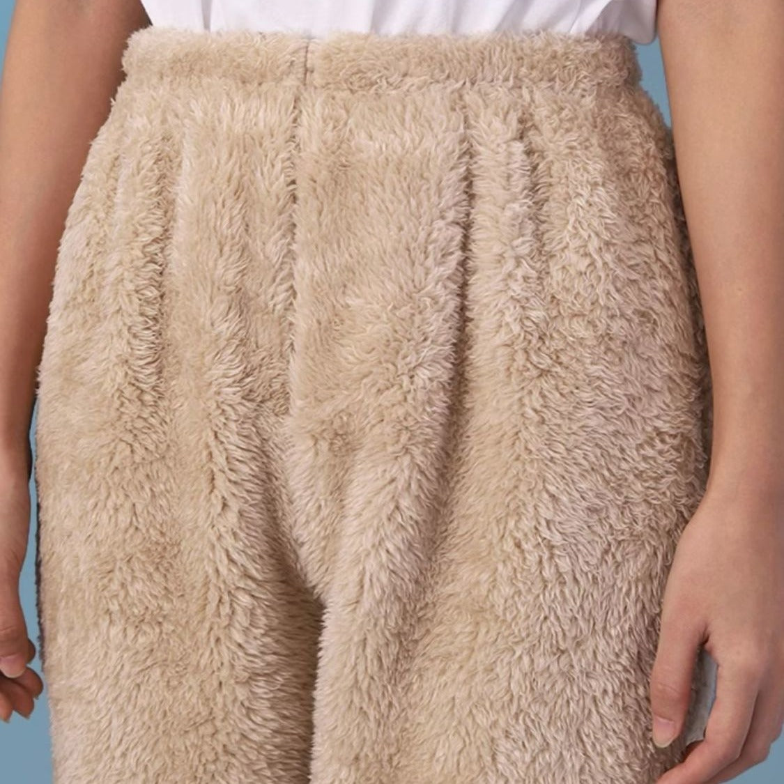Teddy Fleece Lounge Pant With Feet