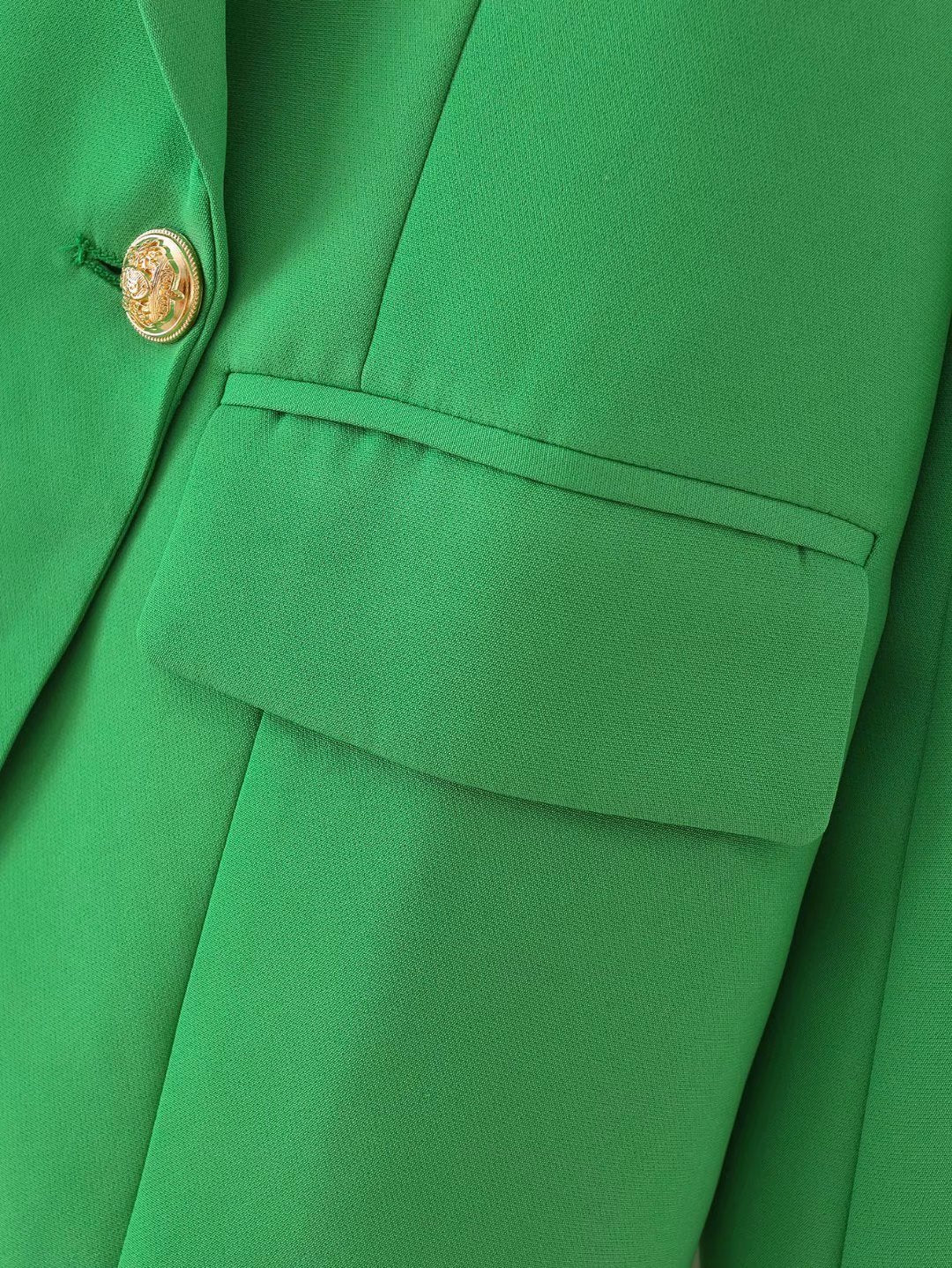 Green Double Breasted Blazer