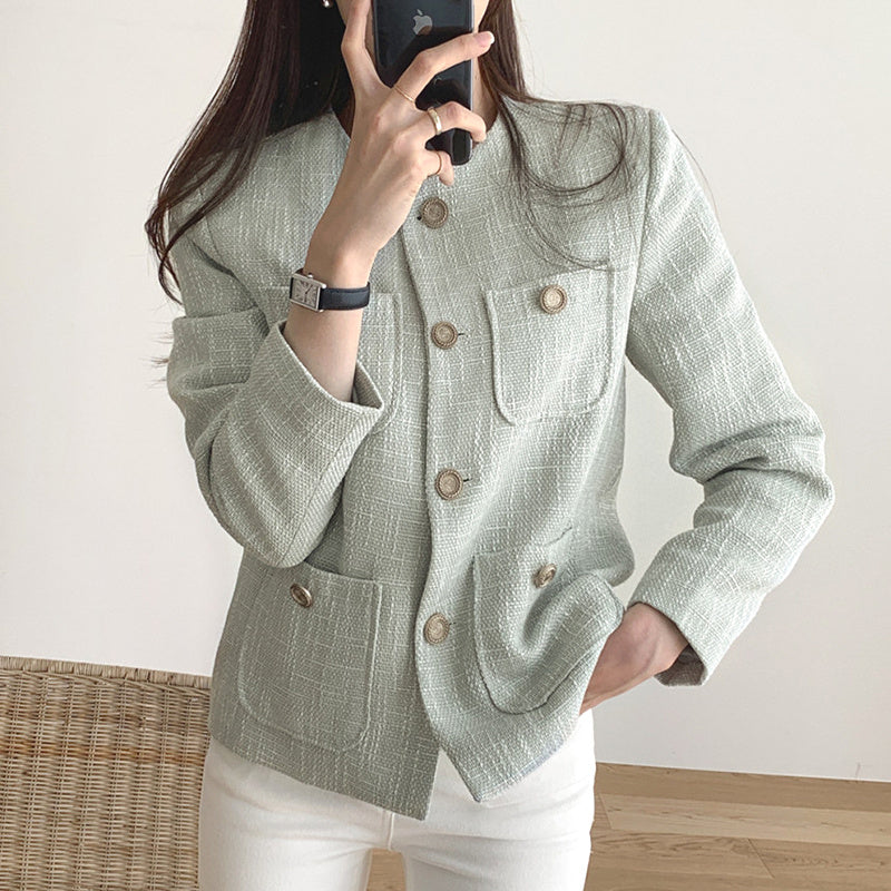 Textured Button Up Jacket